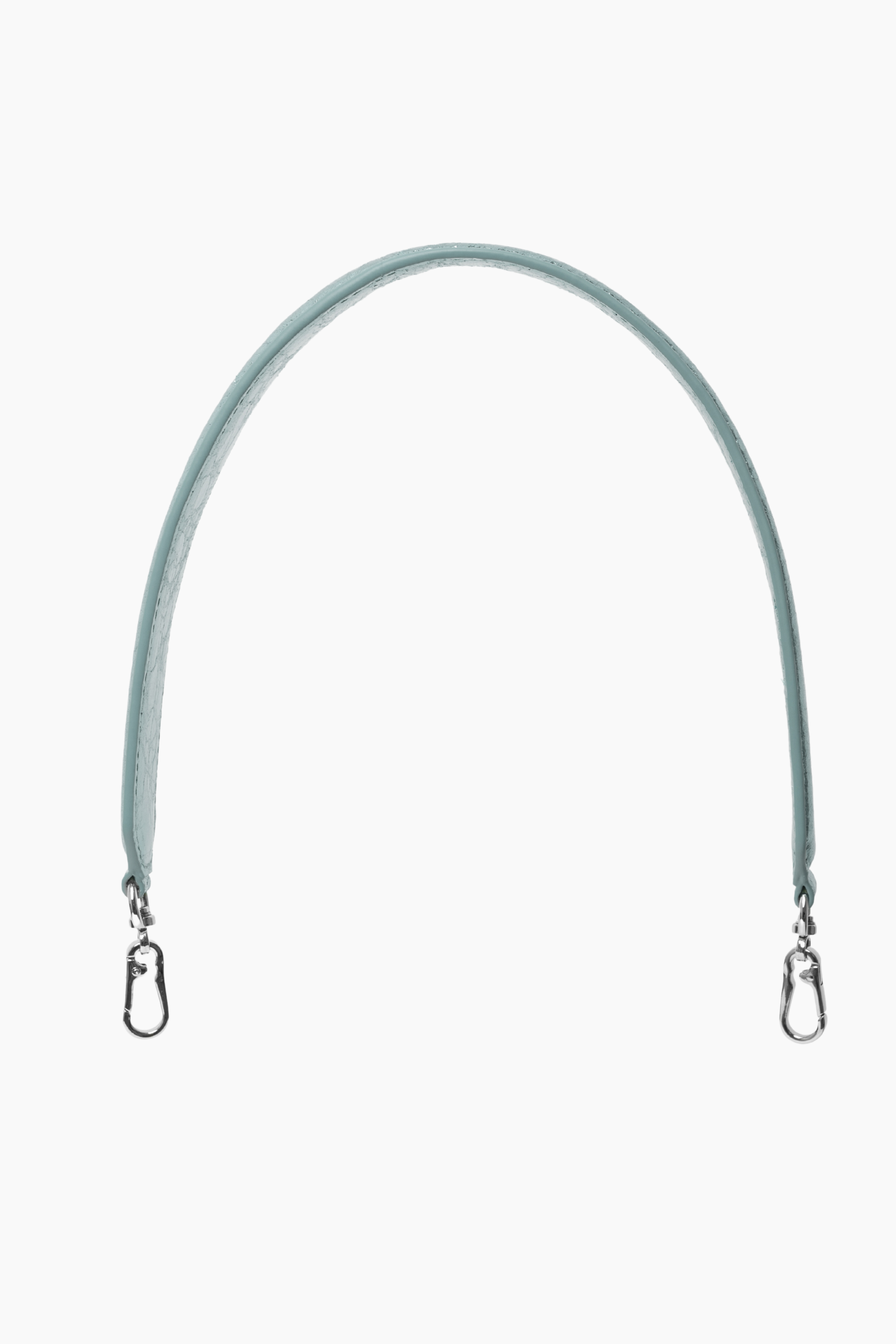 Metallic Blue Leather Chain