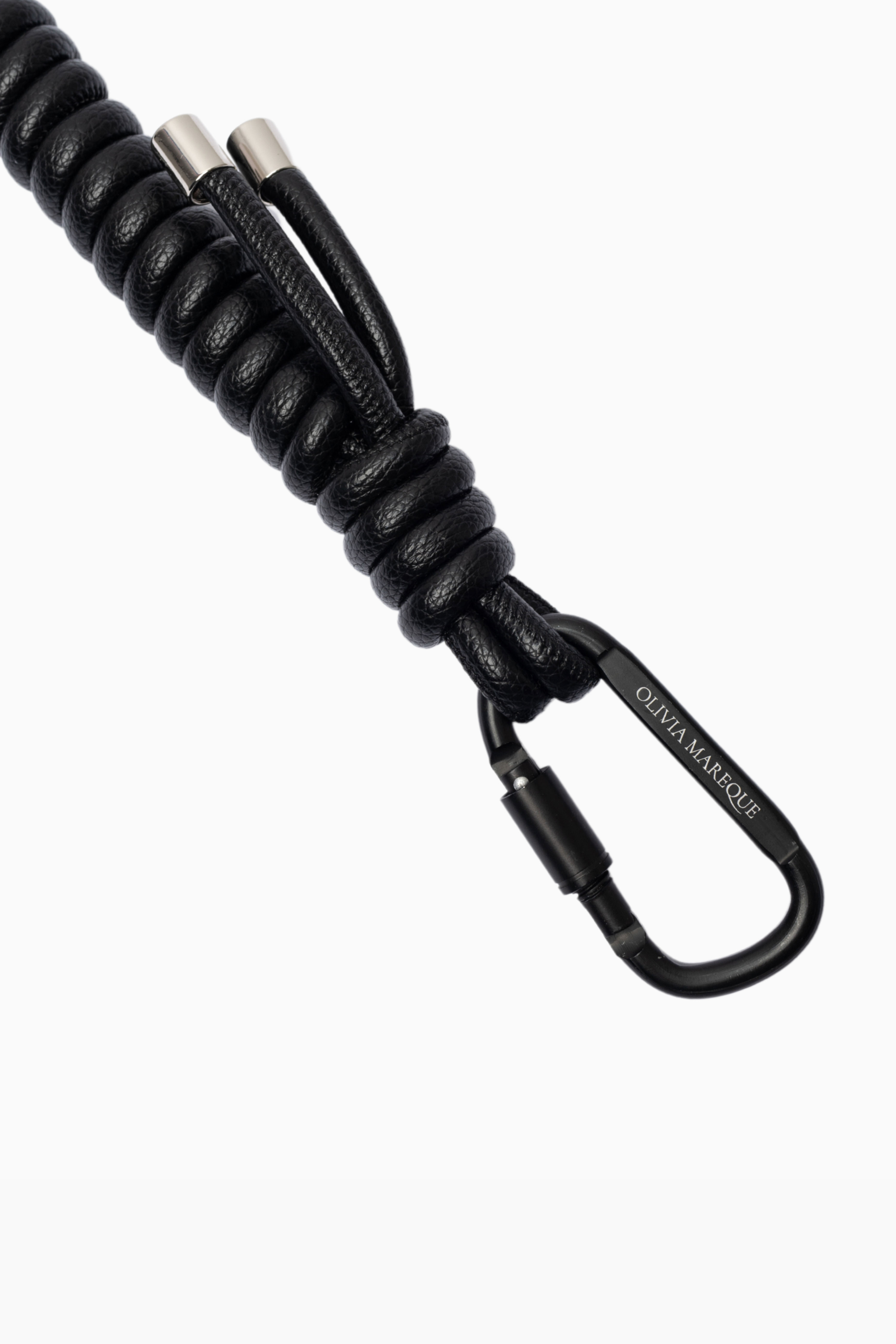 Black Curly Chain Carabiner