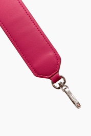 Fuchsia Leather Chain 95cm