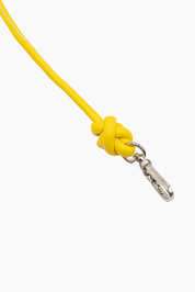 Yellow Knotted Leather Chain