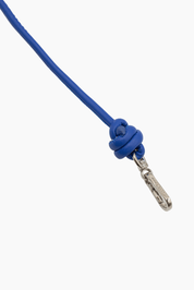 Pantone Dark Blue Knotted Leather Chain