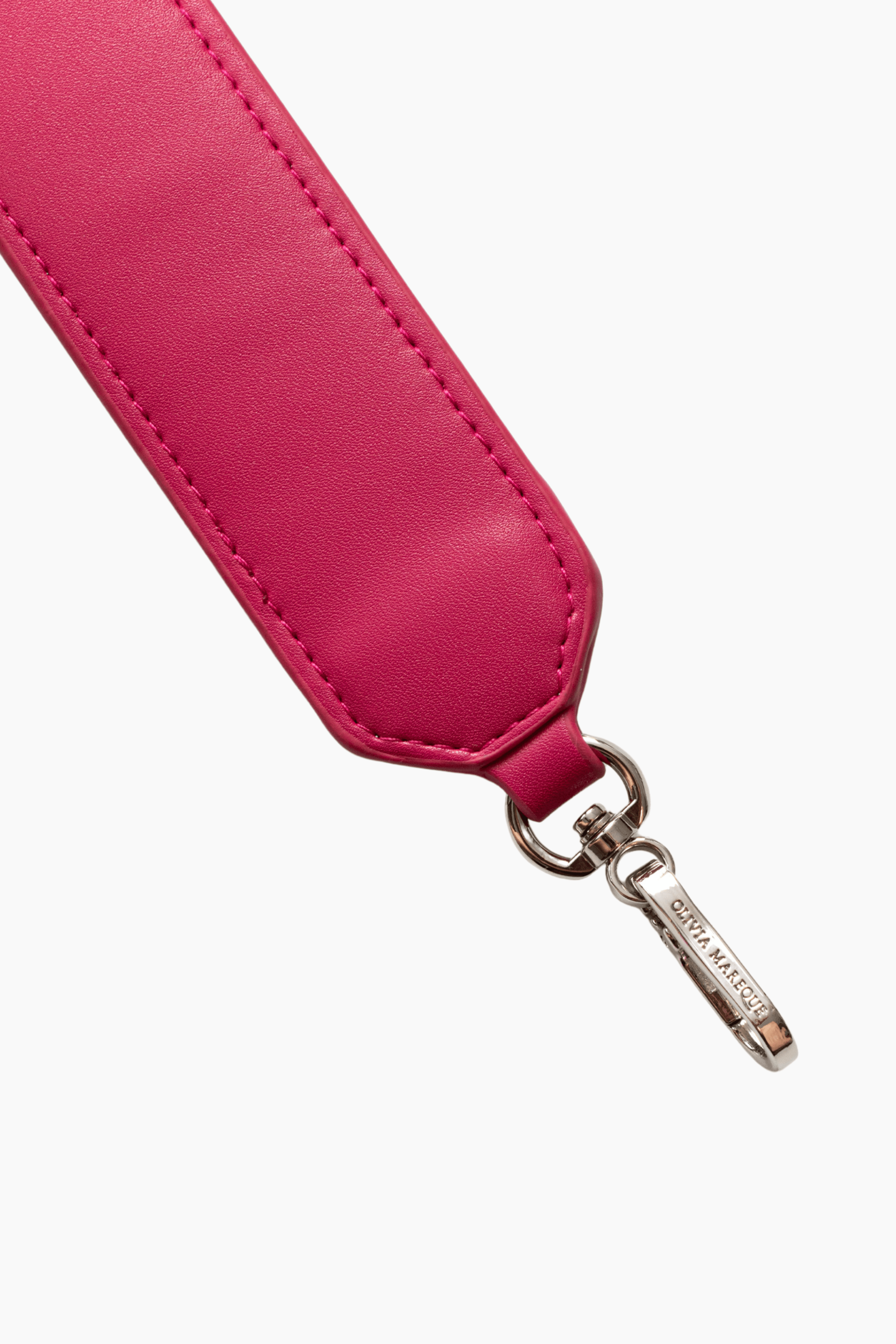 Fuchsia Leather Chain