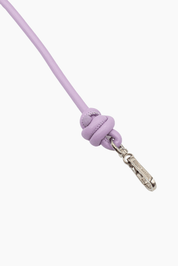 Lilac Knot Leather Chain